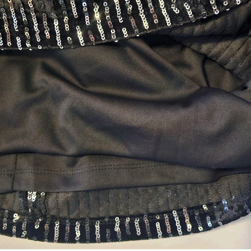 Julia Jordan Elegant Black Sequin 3/4 Sleeve Dress 6 - Picture 3 of 6